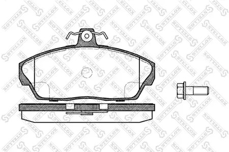 348 010-SX STELLOX Колодки дисковые передние